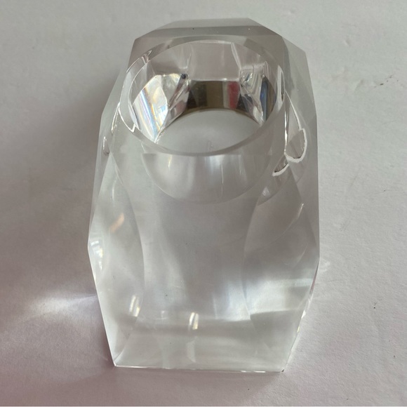 RosenThal crystal votive candle holder. Preowned no chips or cracks. 5” x 2” - Picture 2 of 6